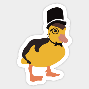 Fancy duckling Sticker